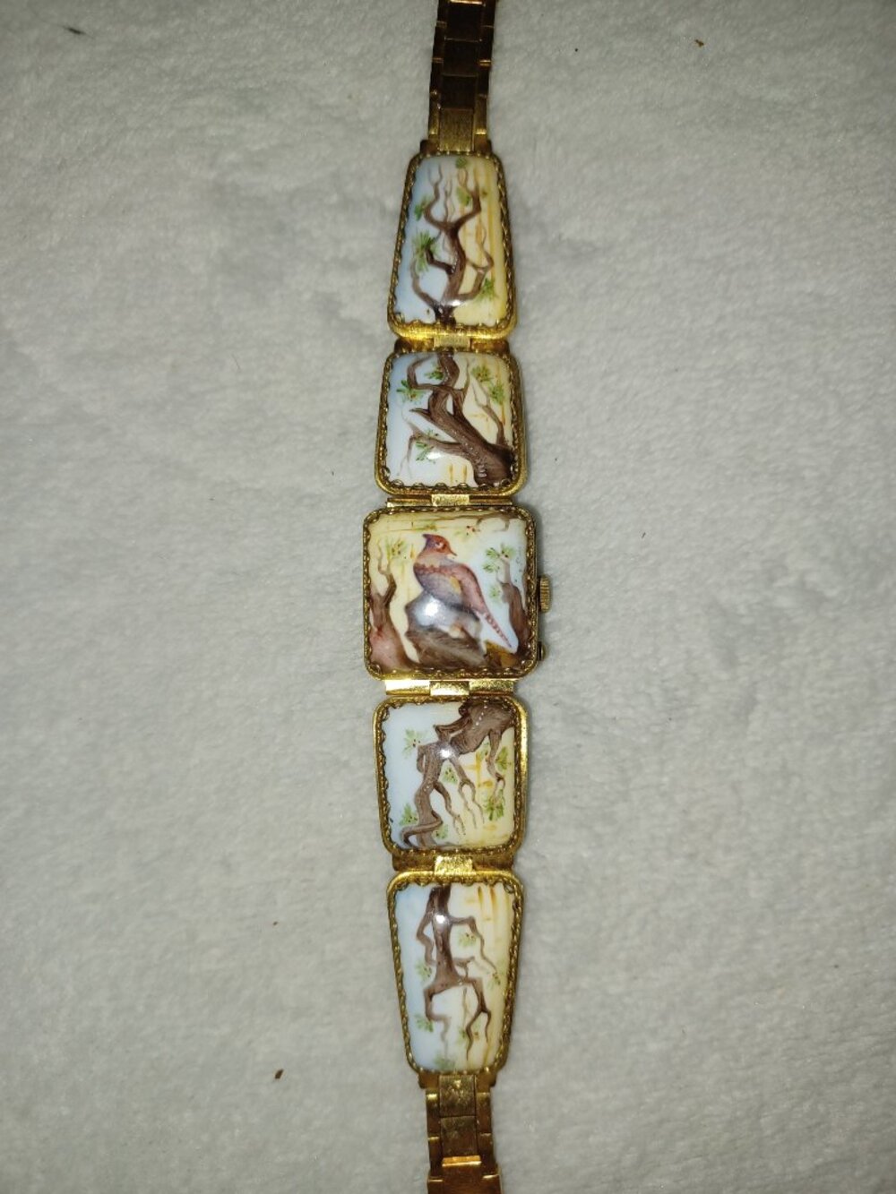 Antique Enamel Watch - Picture 3 of 9